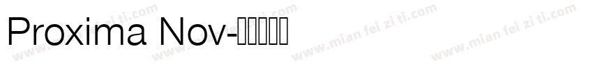Proxima Nov字体转换